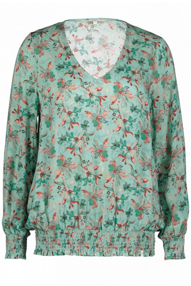 BLOUSE KELLY DS252061006 6664 OCEAN GREEN REFLECTION